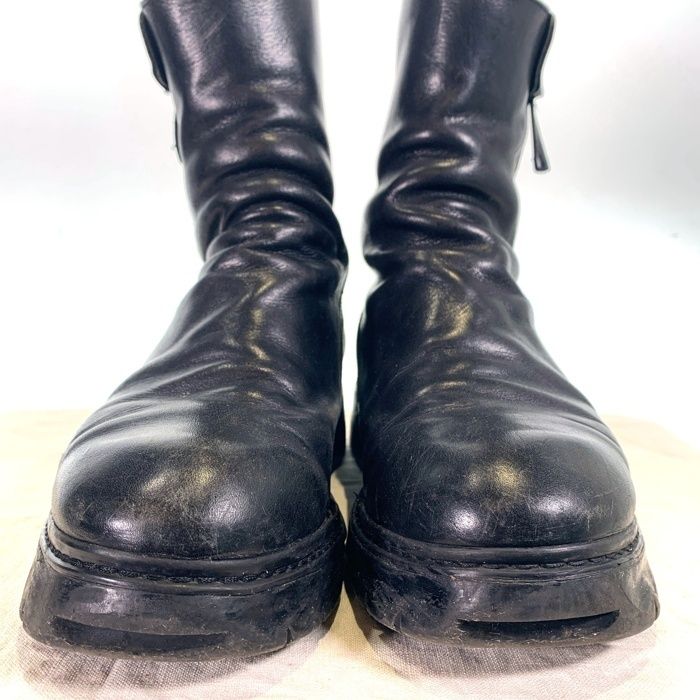 CINZIA ARAIA チンツィアアライア サイドジップ レザーブーツ ブラック Size 43 27 5 cm