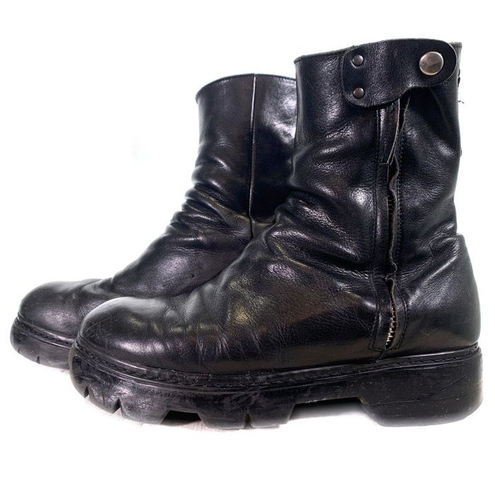 CINZIA ARAIA チンツィアアライア サイドジップ レザーブーツ ブラック Size 43 27 5 cm