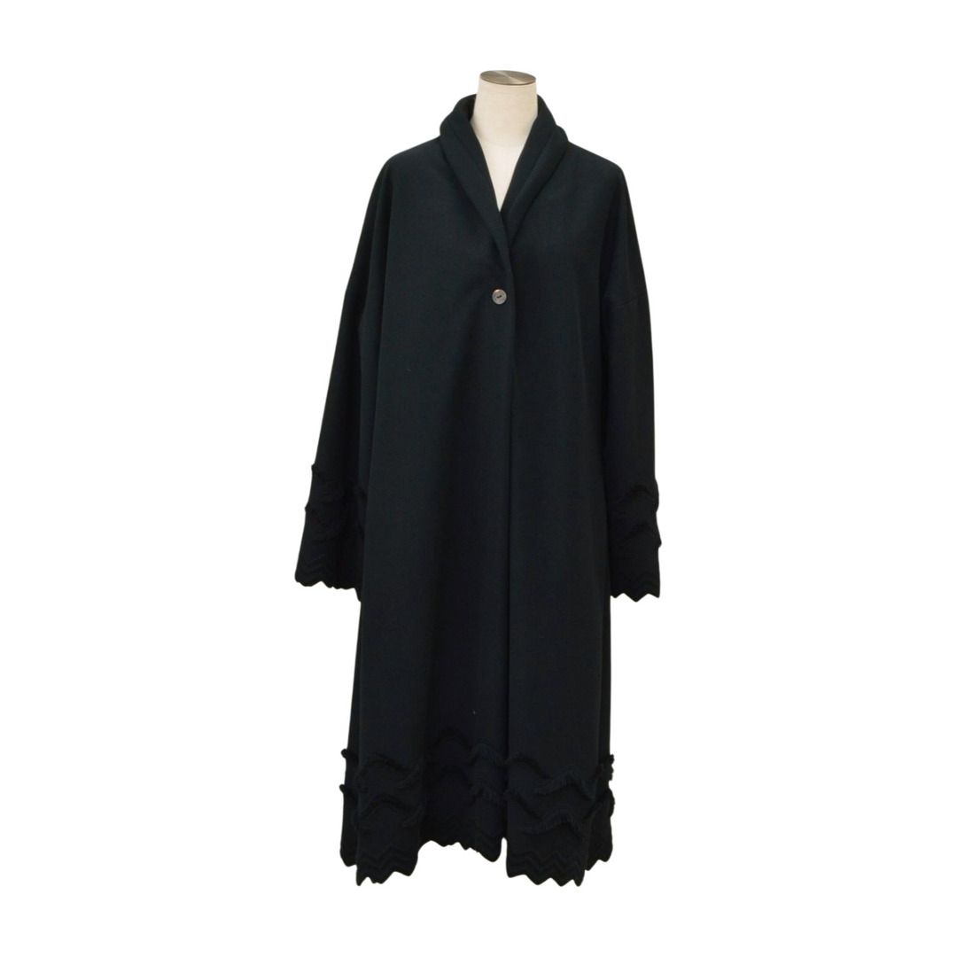 ヒロココシノ hiroko koshino コート ブラック レディース F-L8501