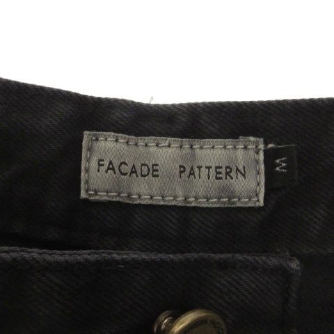 【中古】ファサード パターン FACADE PATTERN Classic Tapered Jeans デニム パンツ ジーンズ ブラック M ファサード パターン FACADE PATTERN タグ付き Classic Tapered Jeans