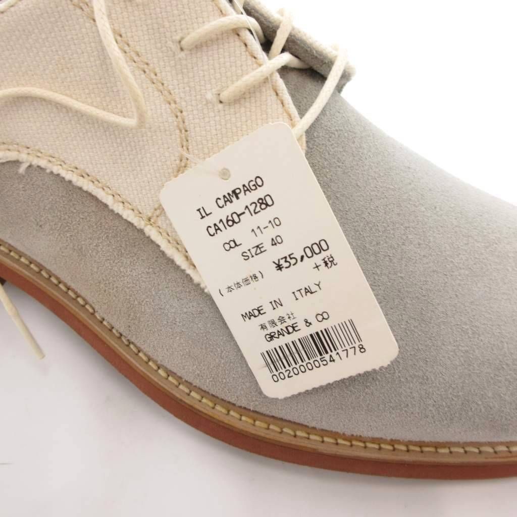 IL CAMPAGO タグ付き 革靴 レザーシューズ レースアップ 本革 40