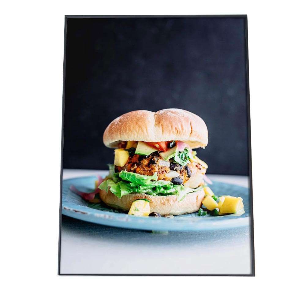 A 約59 x 84 cm an poster 471 ハンバーガー 料理 食品 ポスター EFPI 絵画 朝食 インテリア スーパー キッチン 旅館 ホテル ロビー 食べ物 フード ドリンク 縦