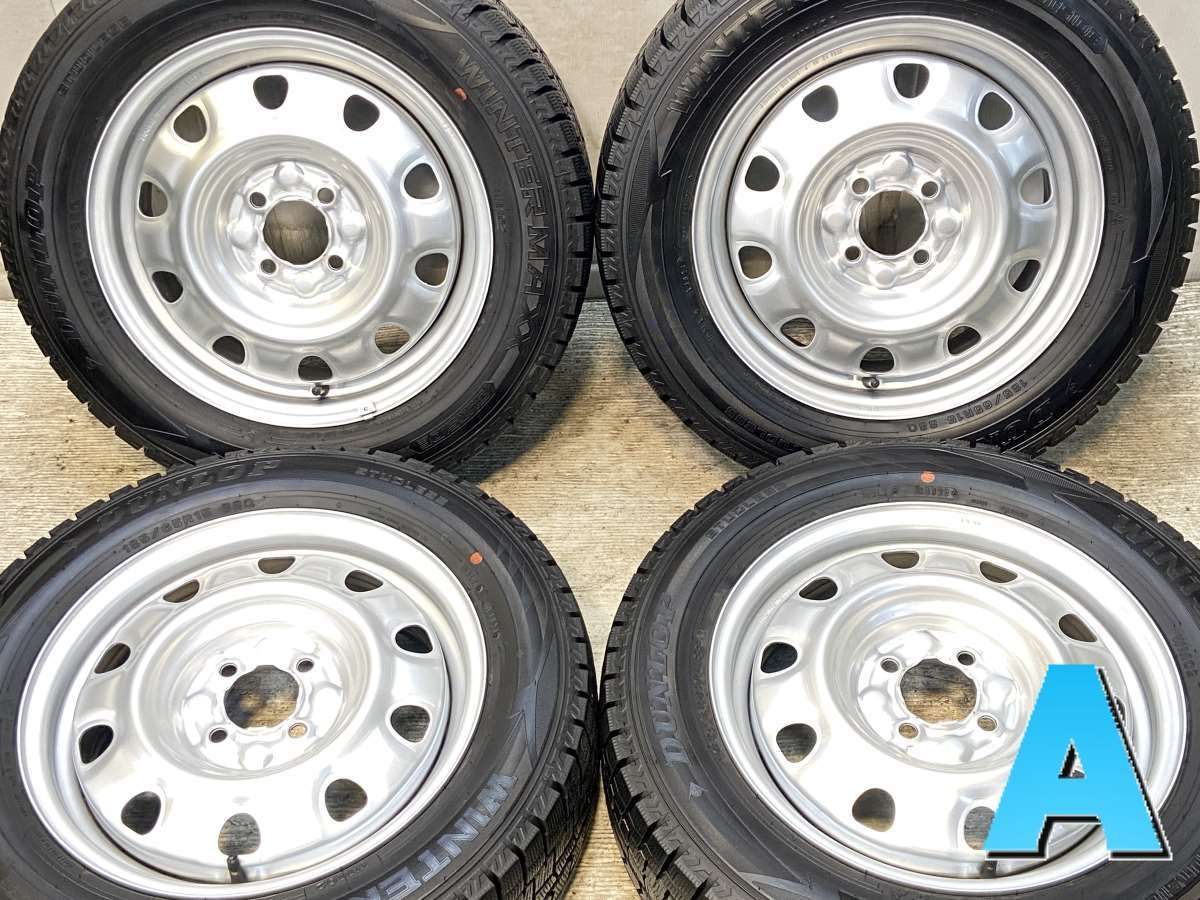 185 65 R 15 ダンロップ ウィンターマックス WM 02 TOPY F 372 x 5 100 4穴 タイヤ スタッドレスタイヤ ホイールセット 4本セット w