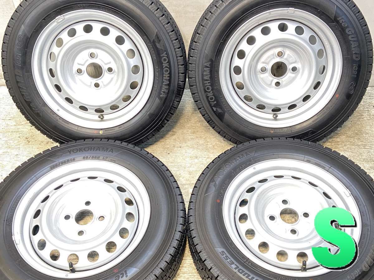 155 80 R 14 88 86 LT ヨコハマ アイスガード iG 91 トヨタ L 10 x 5 0 39 100 4穴 タイヤ スタッドレスタイヤ ホイールセット 4本セット w