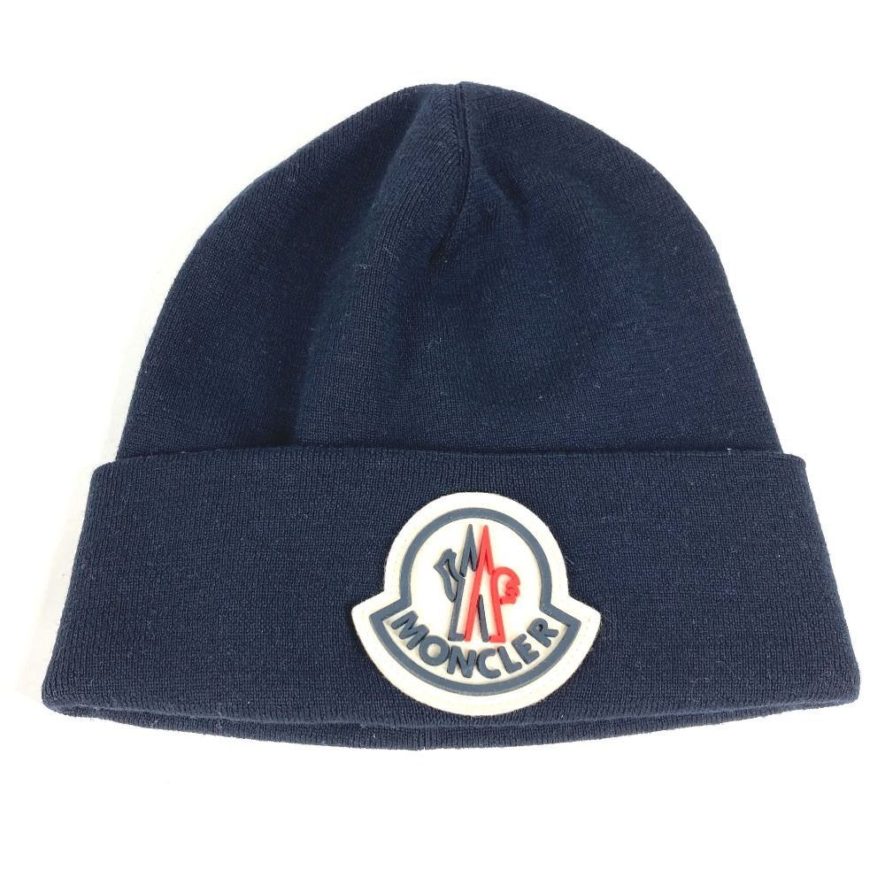 MONCLER モンクレール ニット帽 BERRETTO TRICOT HAT ウール ネイビー