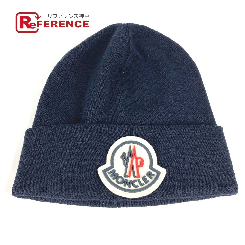 MONCLER モンクレール ニット帽 BERRETTO TRICOT HAT ウール ネイビー
