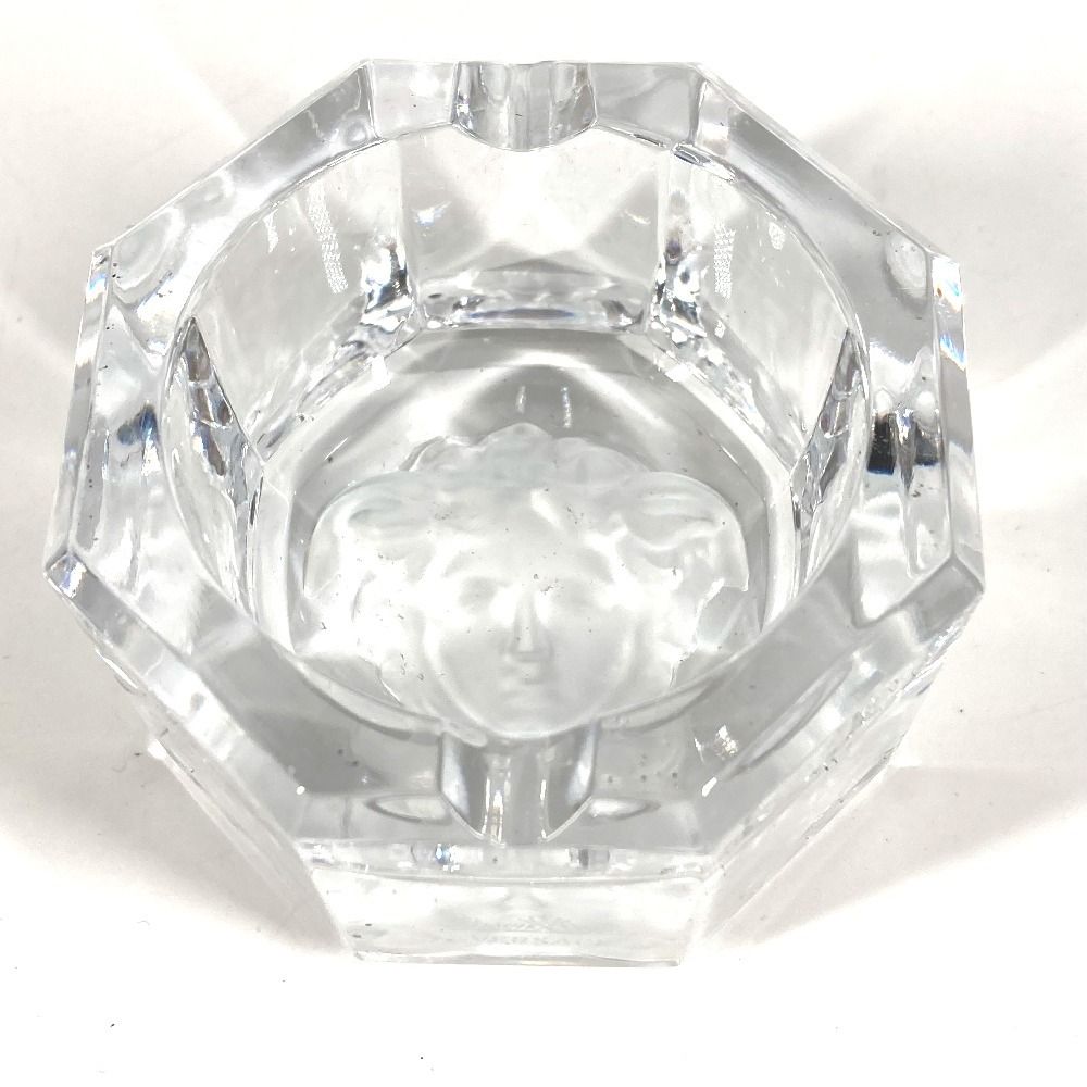 VERSACE ヴェルサーチ 灰皿 メデューサ 7cm ガラス クリア - メルカリ