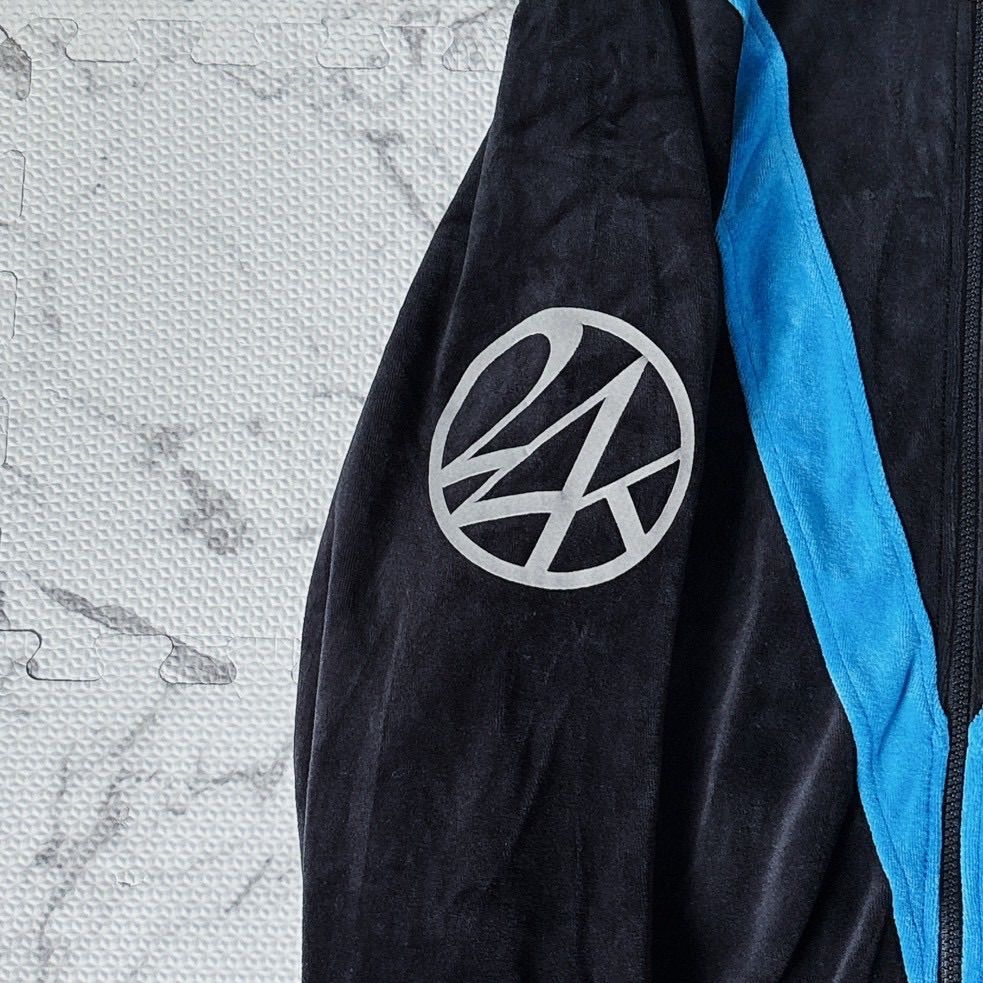 24karats STAY GOLD ZERO ベロア セットアップ ジャージ 上下 刺繍