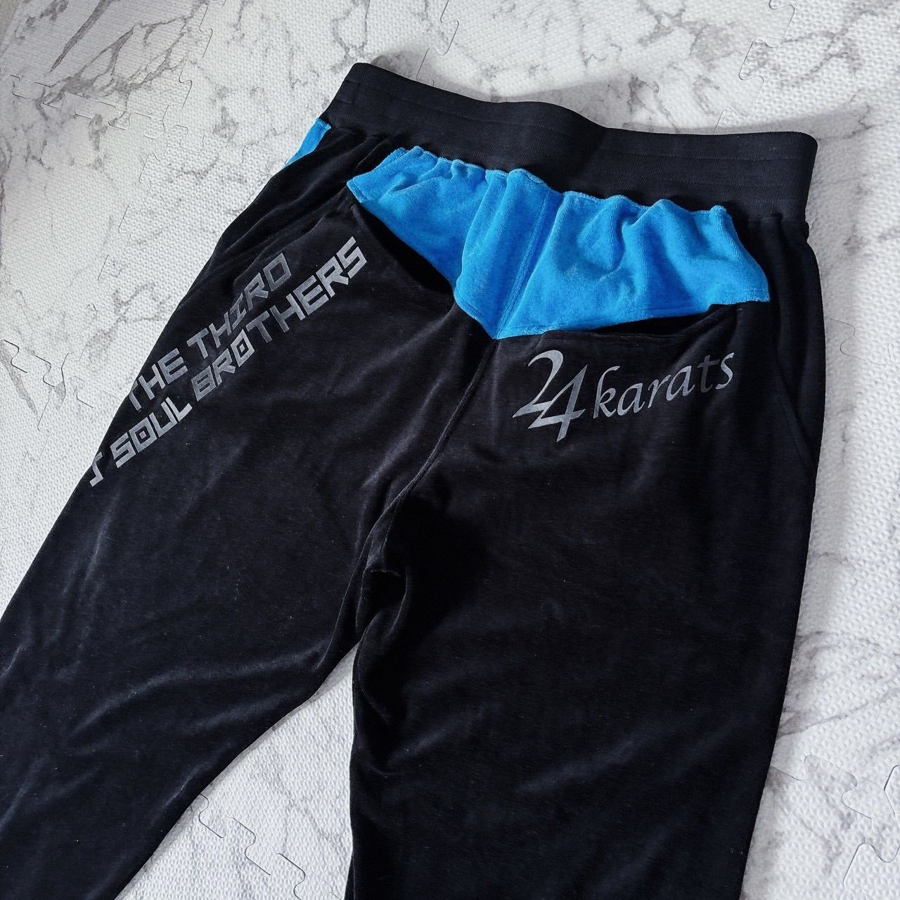 24karats STAY GOLD ZERO ベロア セットアップ ジャージ 上下 刺繍