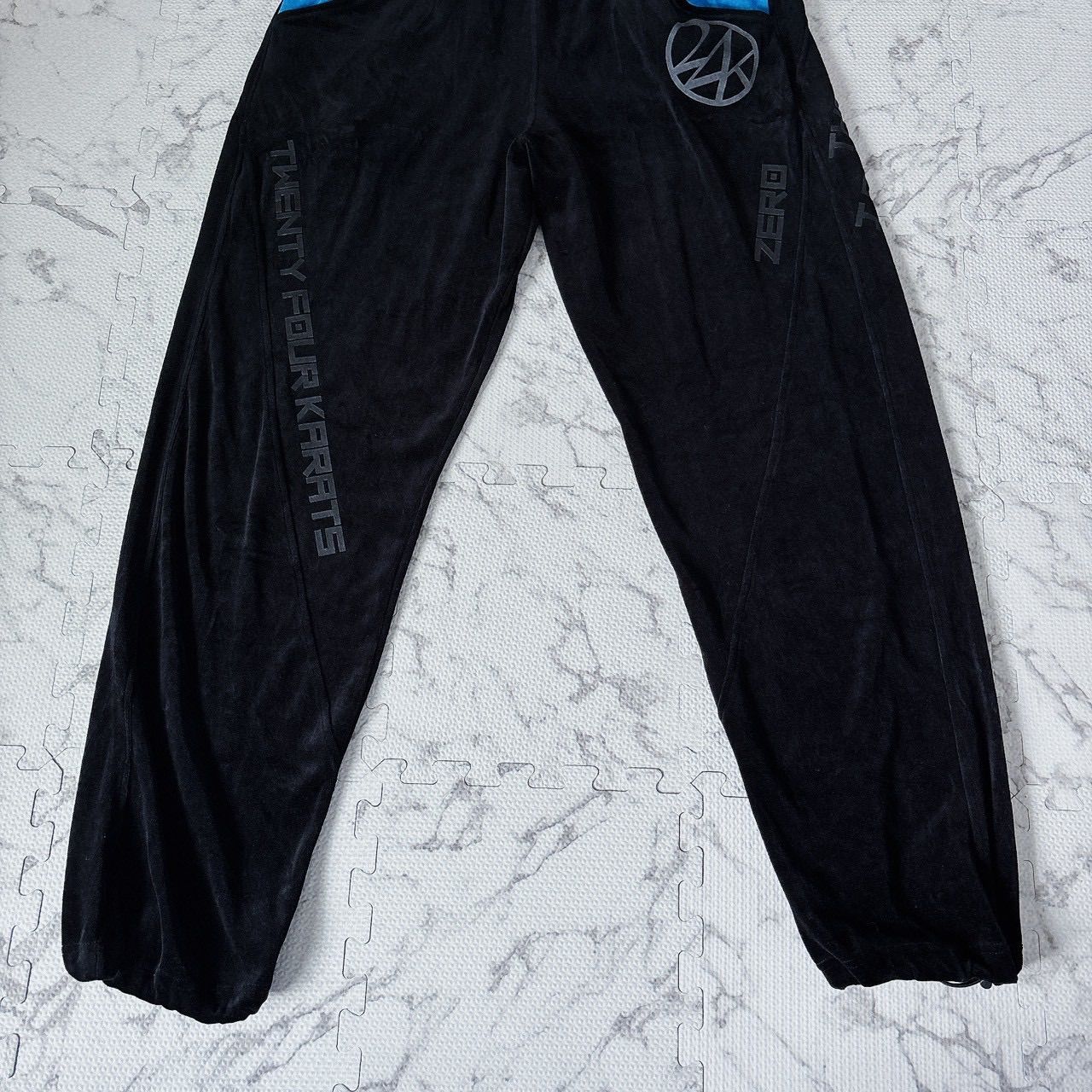 24karats STAY GOLD ZERO ベロア セットアップ ジャージ 上下 刺繍