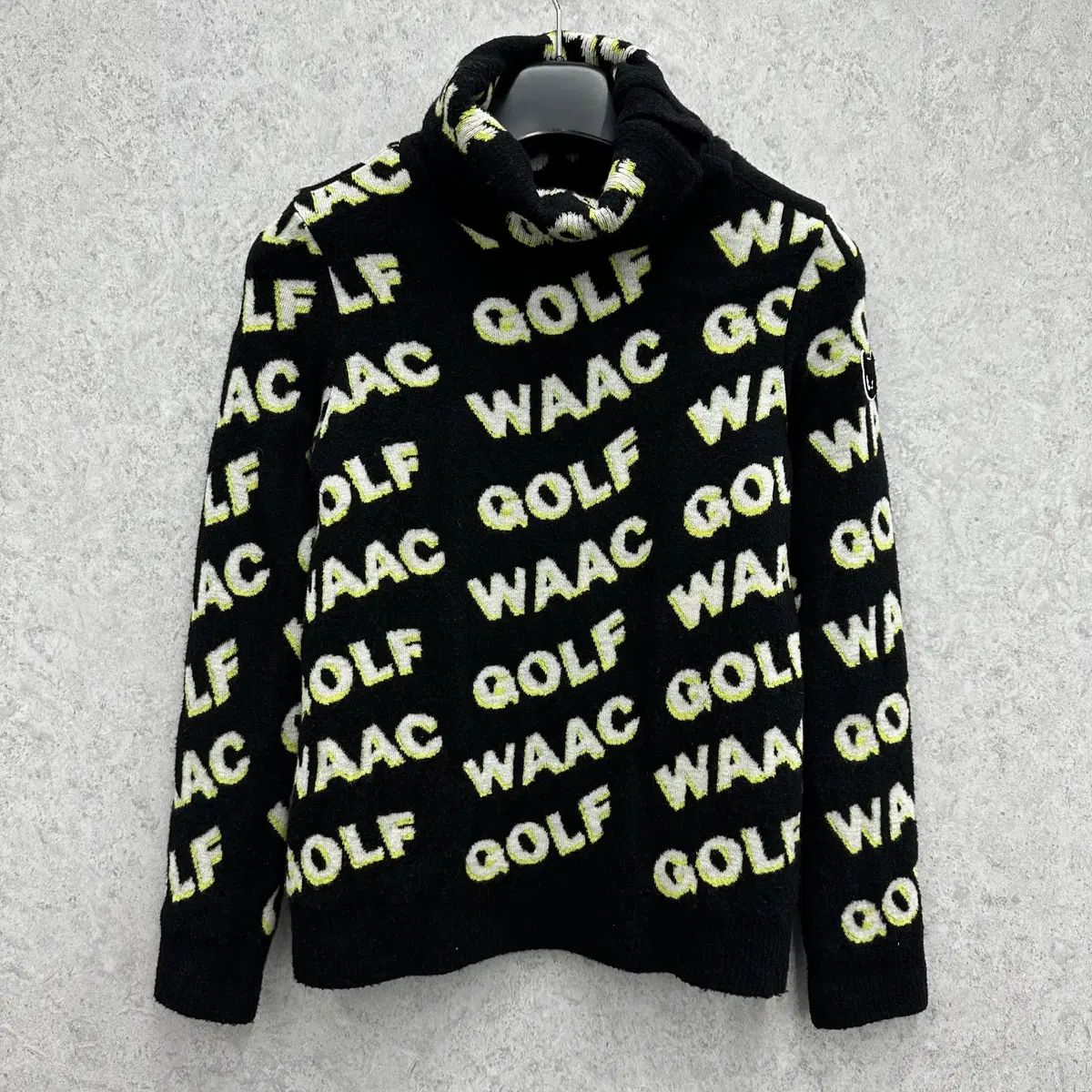 90 トップ WAAC ワック ゴルフ レディース 防風 タートルネック ニット