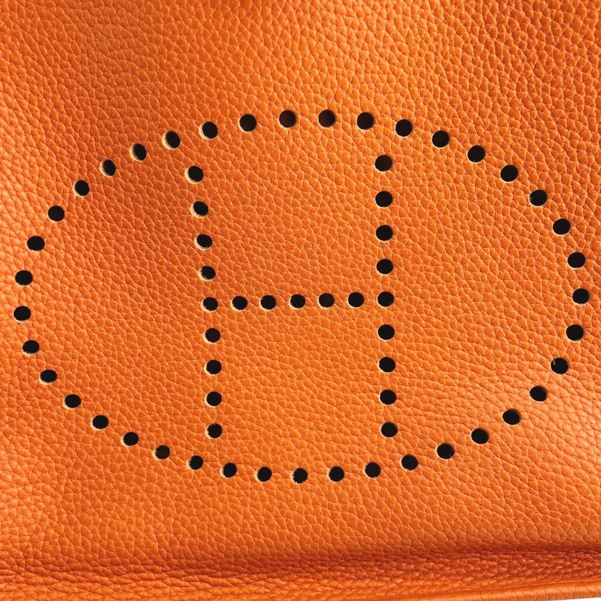 中古】 HERMES エルメス エブリン3 GM トリヨン オレンジ SV金具