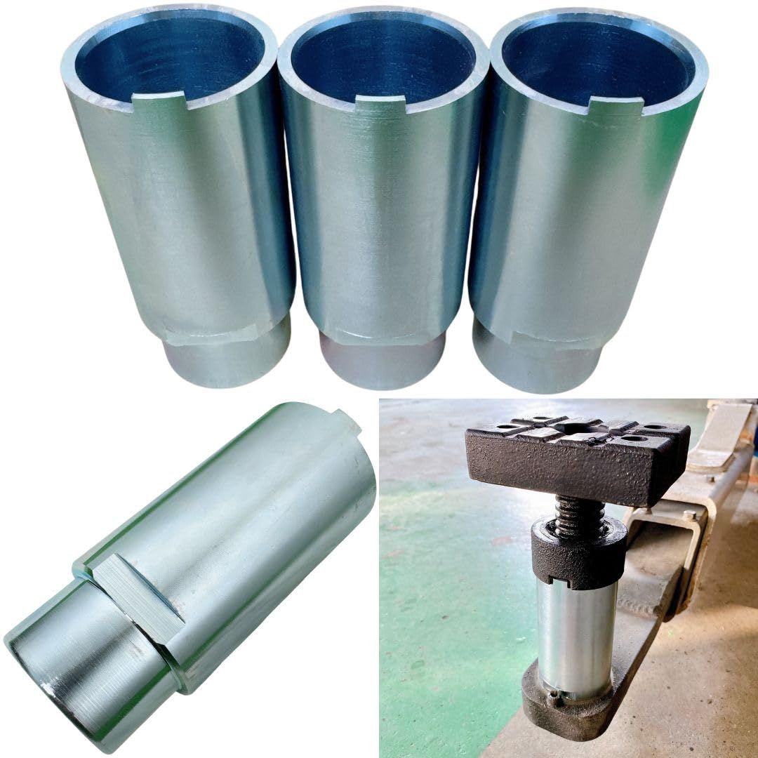 2柱リフト アタッチメント 50Φ 100㎜ セット ビシャモン Bishamon リフト スペーサー 10 cm 延長 アダプター 二柱 門型 互換対応 受台用 日本 仕上げ 100 mm