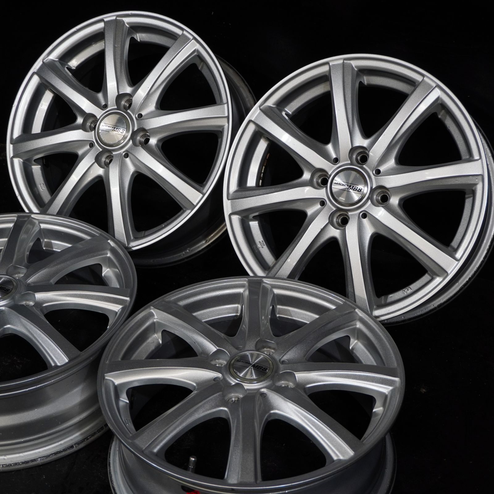 ダンロップ MACBES MB 8 15 5 J 50 100 4 H 4本 フィット フィットシャトル等