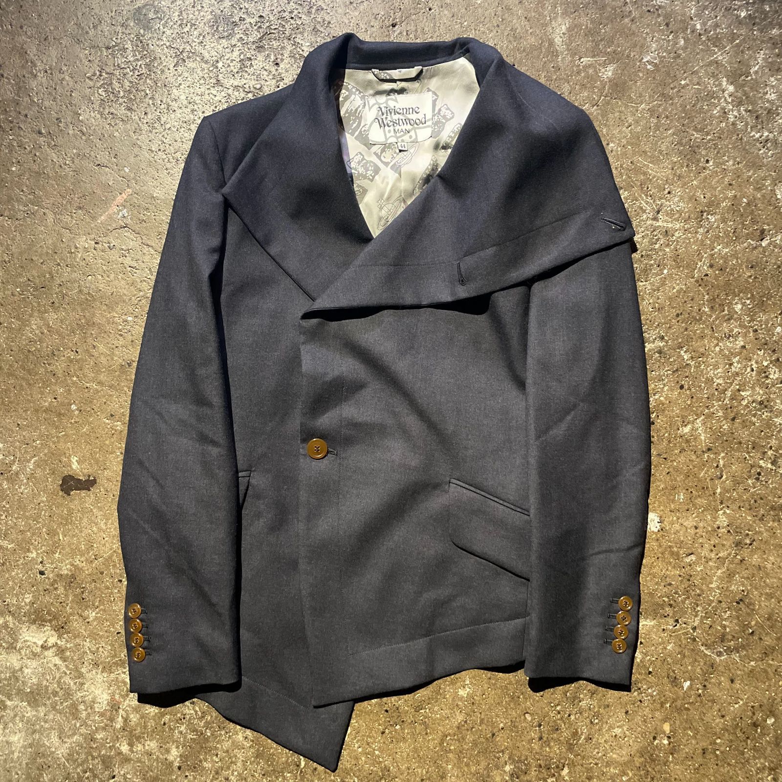 Vivienne Westwood MAN ビッグカラー ドレープジャケット ヴィヴィアン