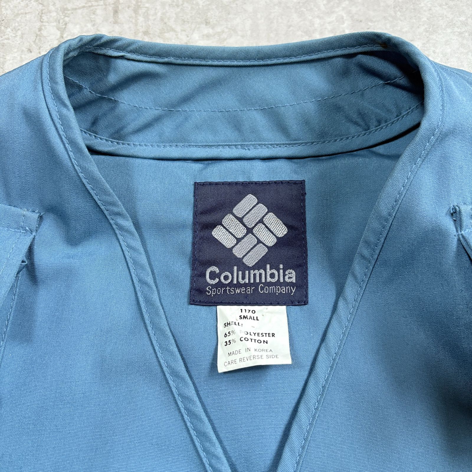 90s Columbia Cameraman Vest 【 blue 】 コロンビア カメラマンベスト