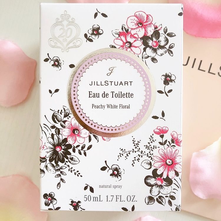 ジルスチュアート完売限定品ピーチー ホワイトフローラル オードトワレ　クリスマス ジルスチュアートのマンスリー限定コレクションで“ピーチー ホワイト