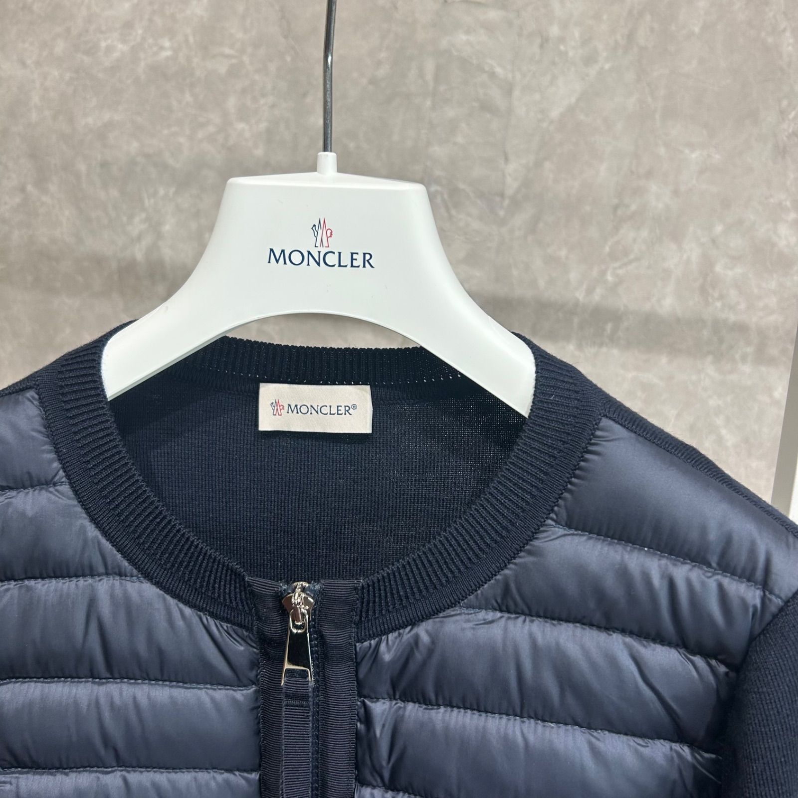 未使用】 MONCLER モンクレールダウンジャケットニットカーディガン