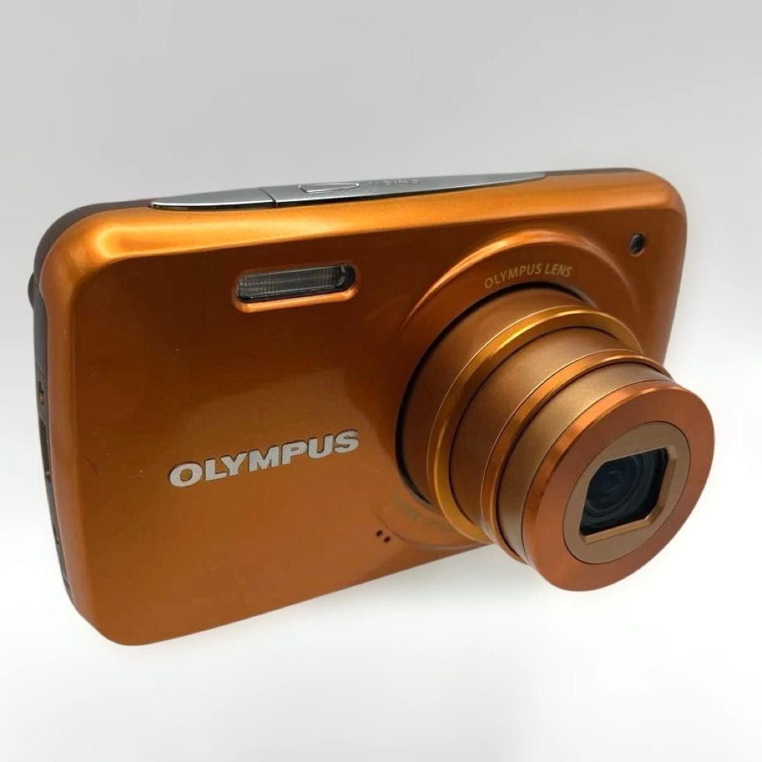 美品・動作OK】OLYMPUS VH-210 オレンジ 3Dフォト/1400万画素/光学5