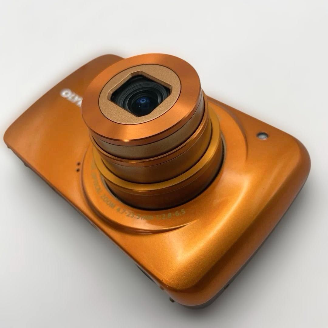 美品・動作OK】OLYMPUS VH-210 オレンジ 3Dフォト/1400万画素/光学5