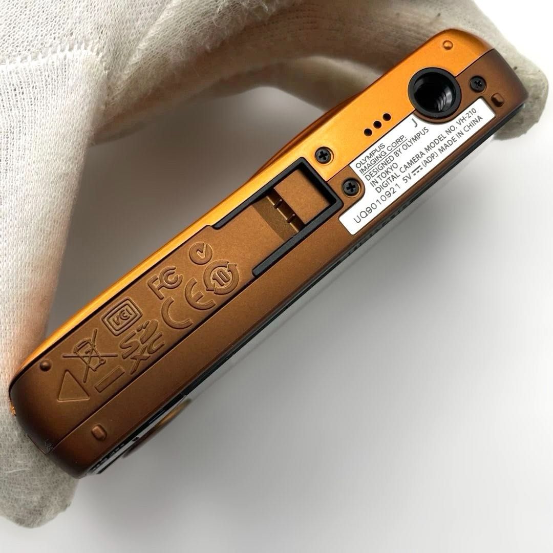 美品・動作OK】OLYMPUS VH-210 オレンジ 3Dフォト/1400万画素/光学5