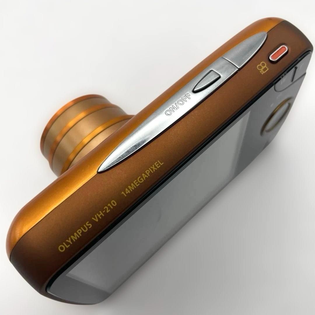 美品・動作OK】OLYMPUS VH-210 オレンジ 3Dフォト/1400万画素/光学5