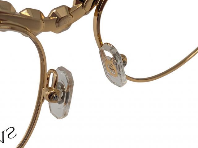 未使用 スワロフスキー メガネ 眼鏡 メガネフレーム キャットアイ