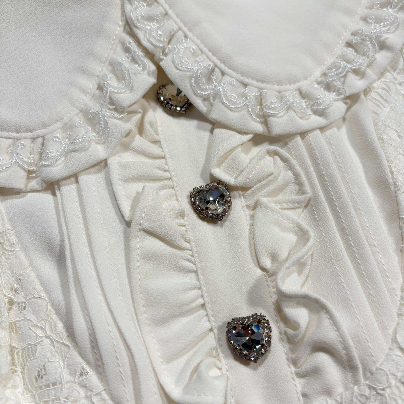 美品 LIZ LISA リズリサ レースセットアップ ワンピース ホワイト