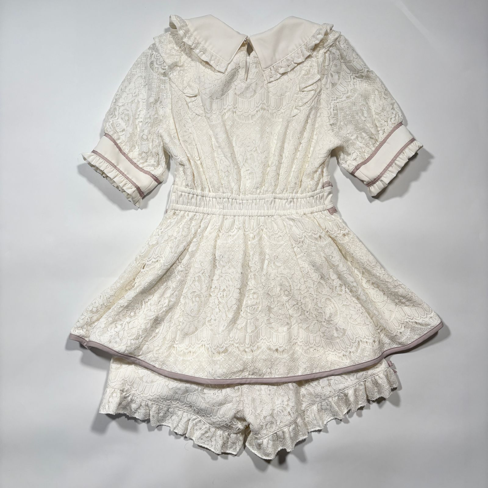 美品 LIZ LISA リズリサ レースセットアップ ワンピース ホワイト 