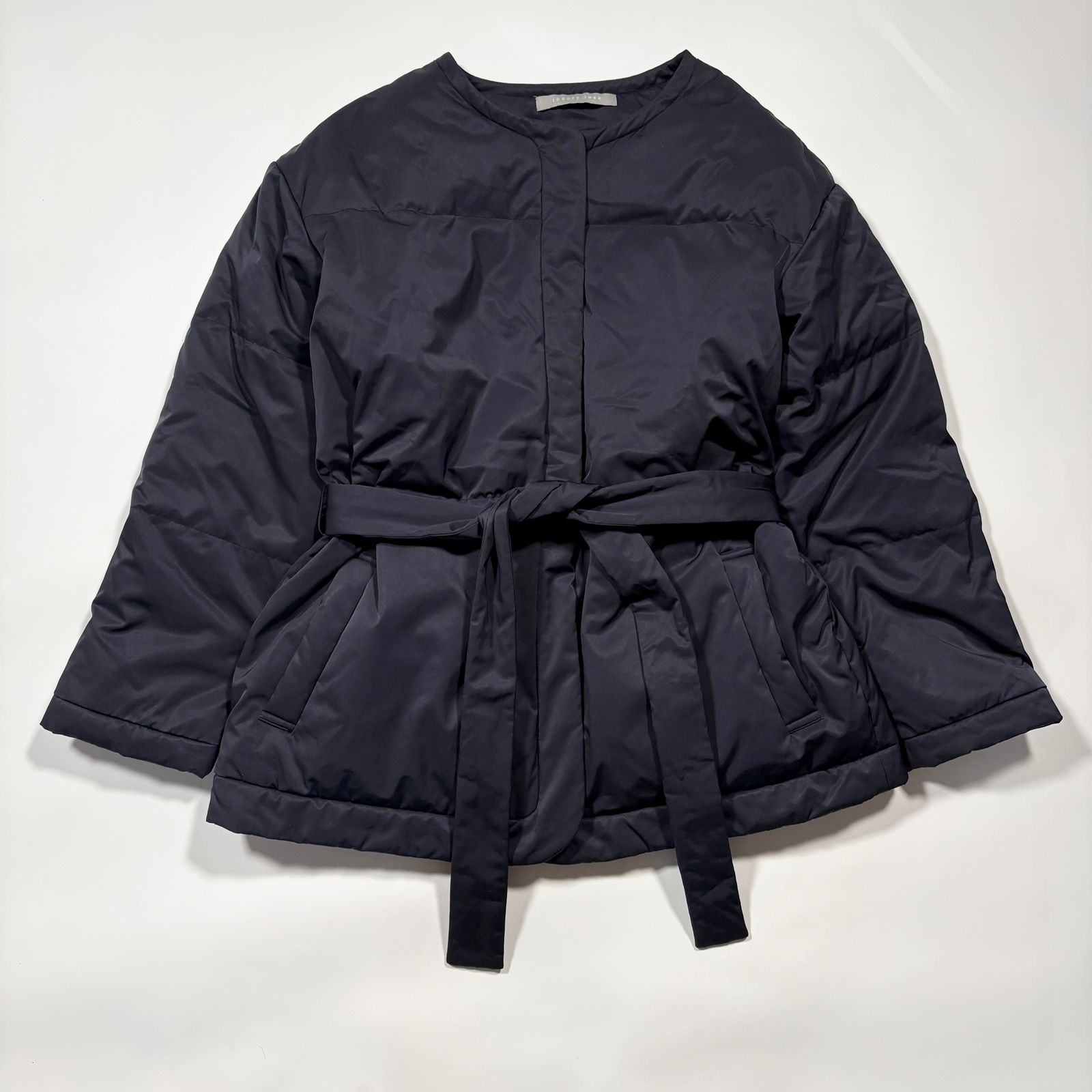 美品 theory luxe セオリーリュクス ダウンジャケット ノーカラー