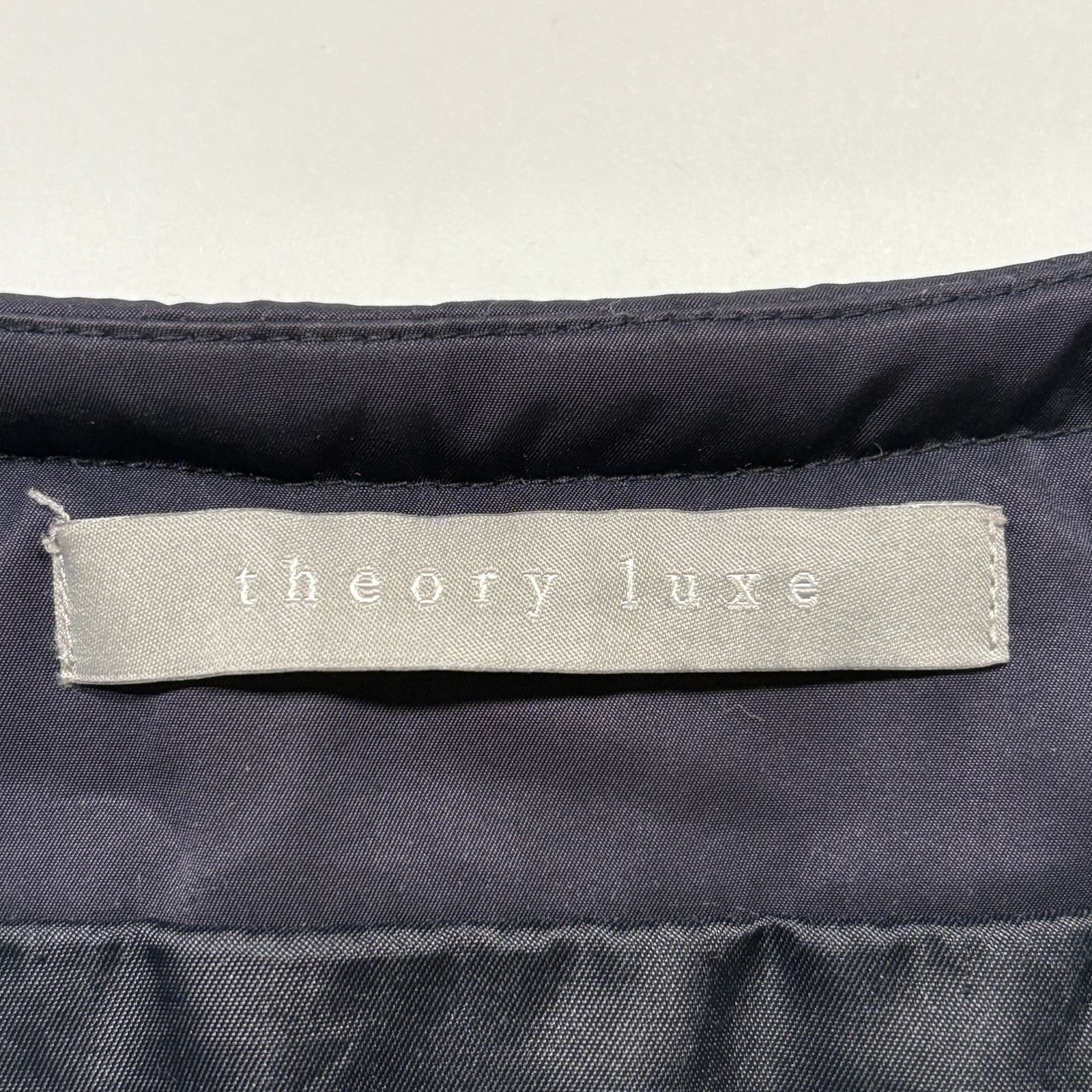 美品 theory luxe セオリーリュクス ダウンジャケット ノーカラー