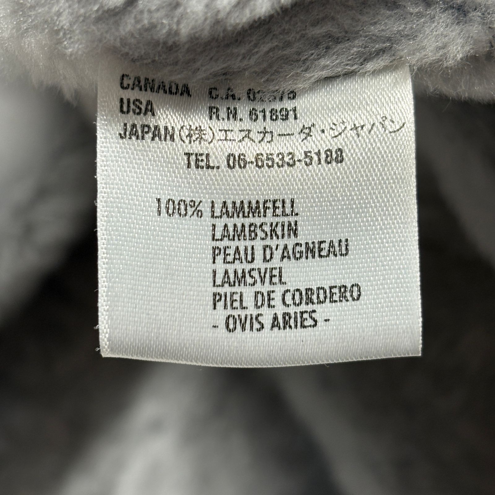 ESCADA エスカーダ ラムスキンムートンコート 希少カラー ブルーグレー