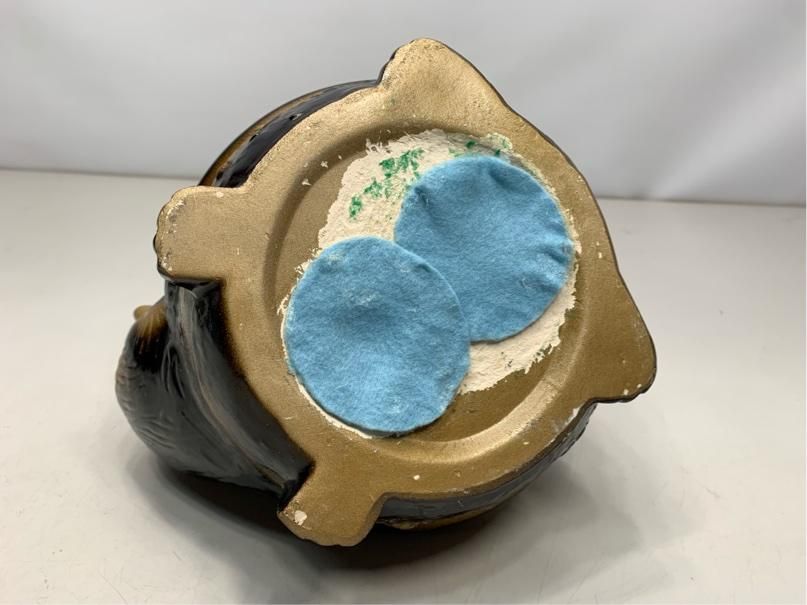 希少 たぬき 貯金箱 狸 陶器 縁起物 昭和レトロ アンティーク