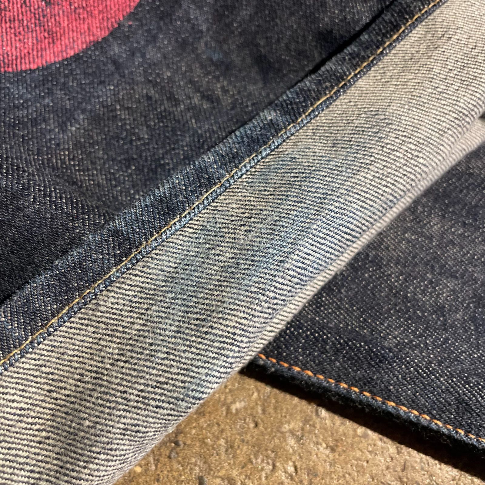 EVISU No.2 Lot.2001 大黒ピンク デニムパンツ エヴィス ジーンズ 赤耳