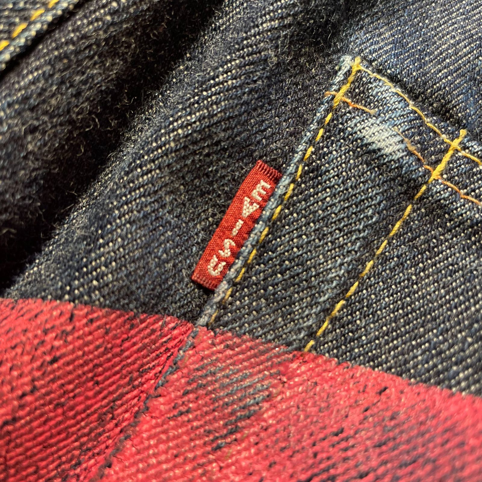 EVISU No.2 Lot.2001 大黒ピンク デニムパンツ エヴィス ジーンズ 赤耳