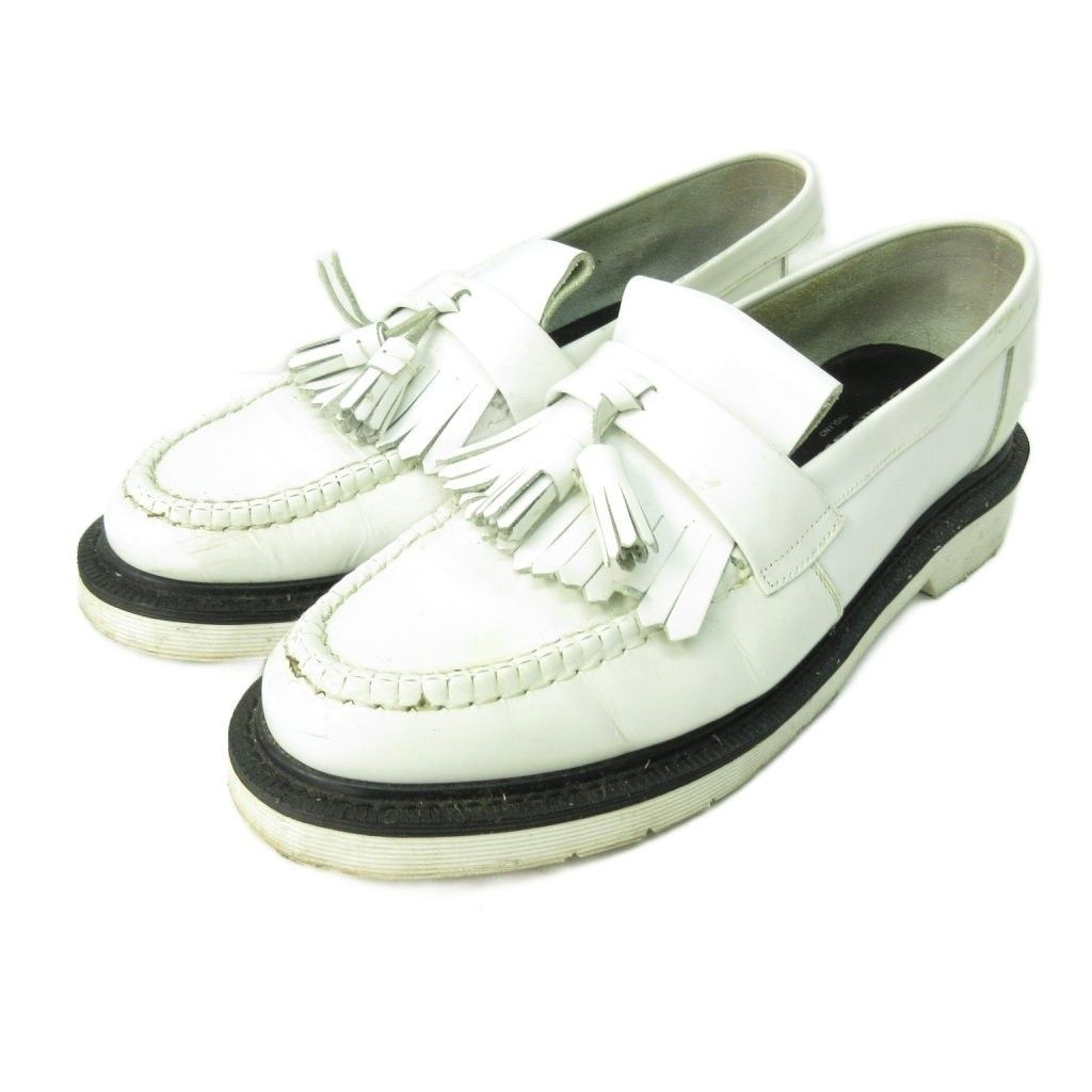 ローク Loake タッセル ローファー レザーシューズ 革靴 英国製 白 ホワイト 約26 5 cm