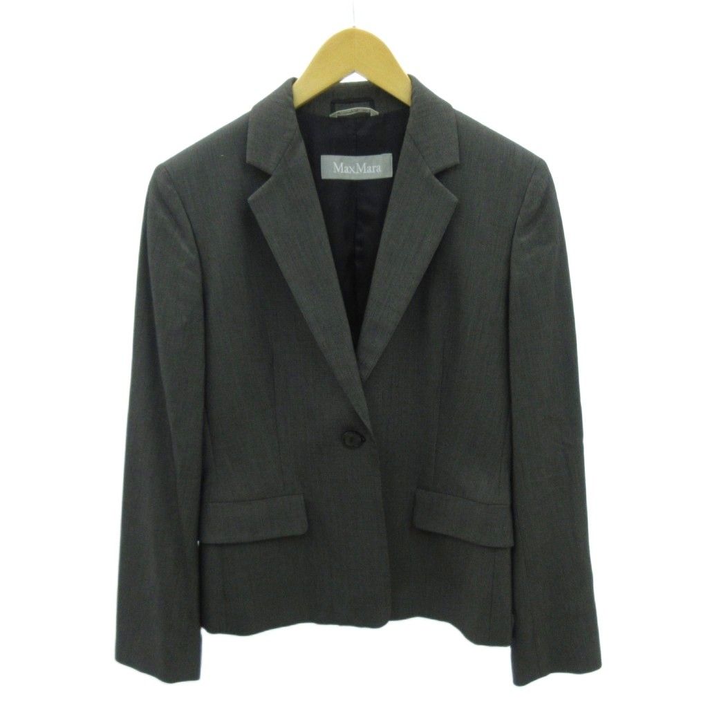 マックスマーラ MAX MARA 白タグ テーラードジャケット 総裏 シングル