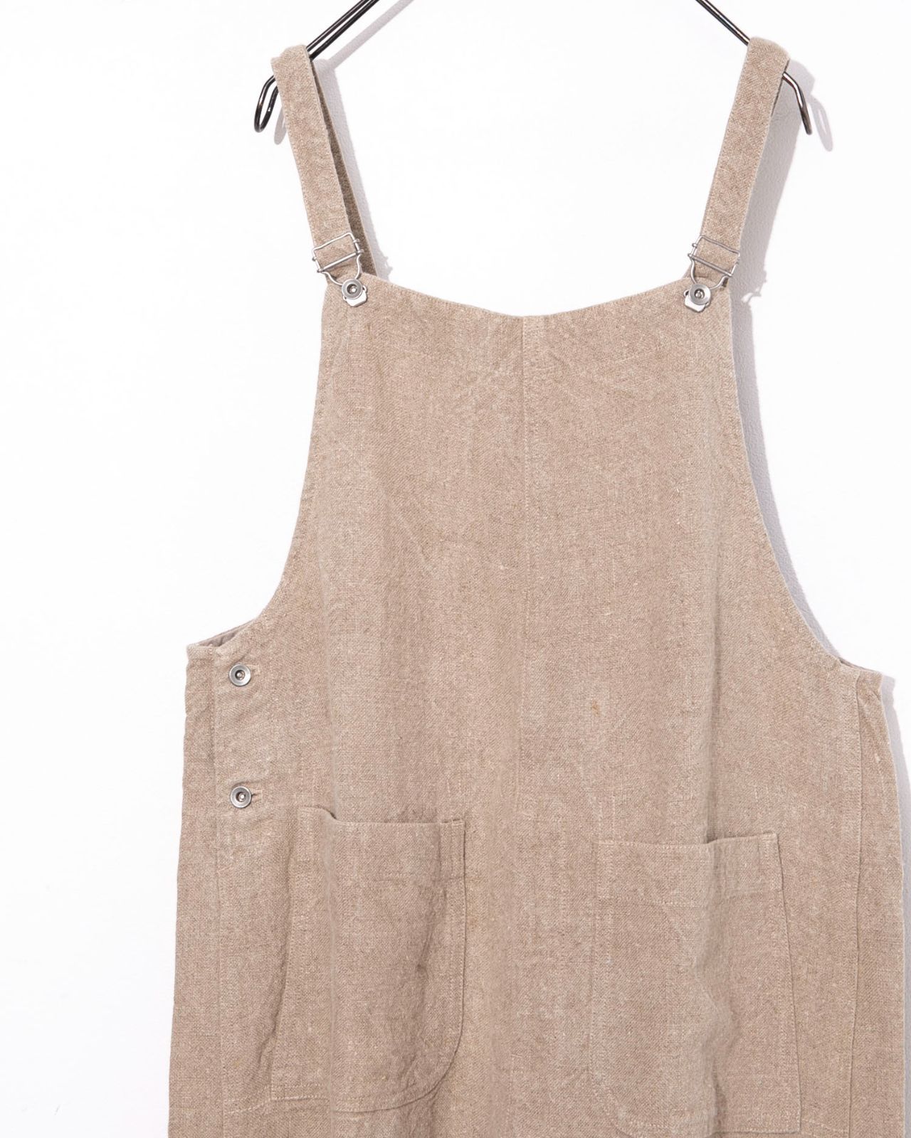 nest Robe ネストローブ リネンキャンパスWワッシャーオーバーオール01193-1204