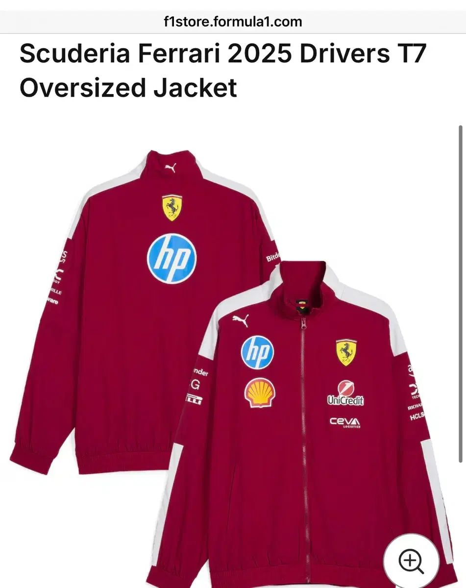 F 1 Ferrari フェラーリ T 7 2025 オーバーサイズ ジャケット