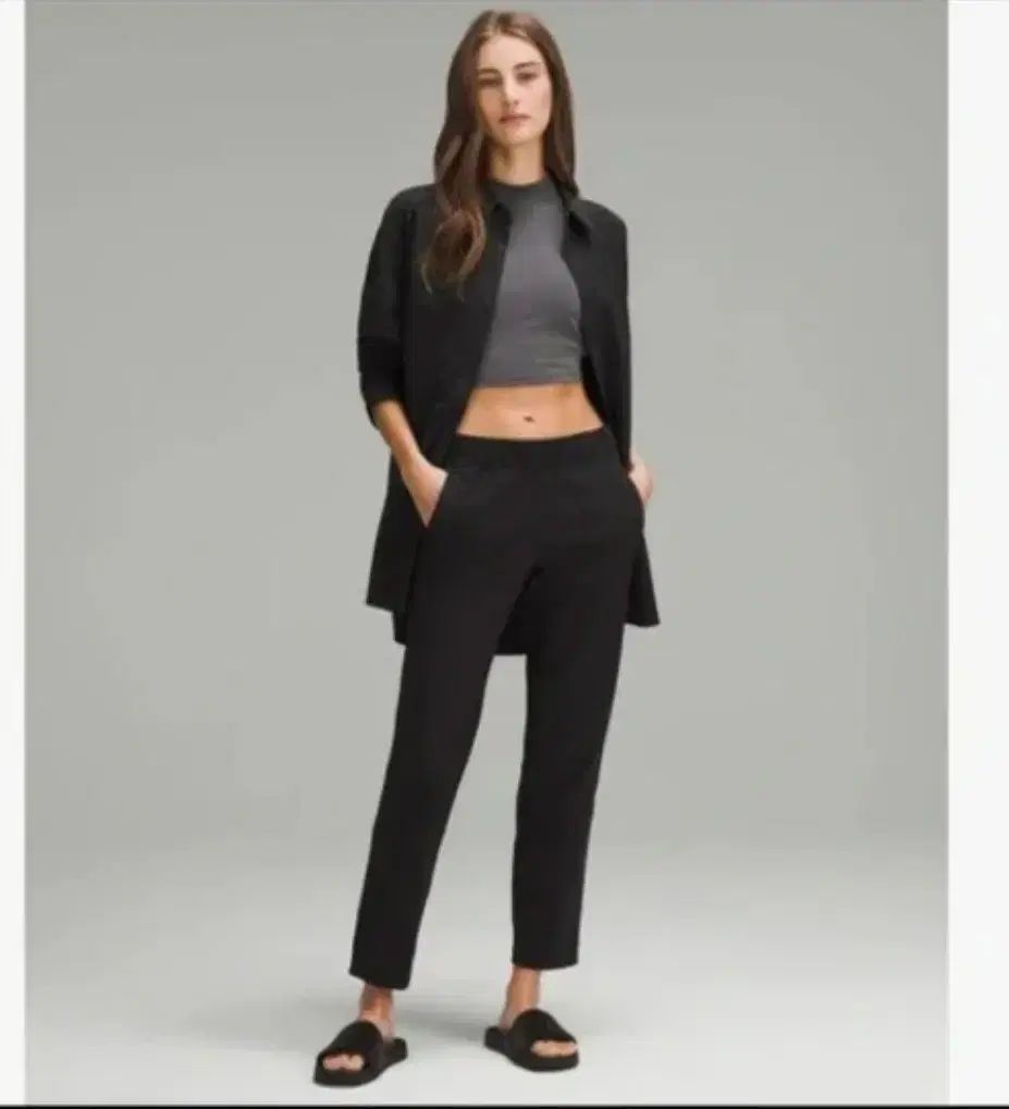 ルルレモン Luxtreme スリムフィット フールオン パンツ ブラック