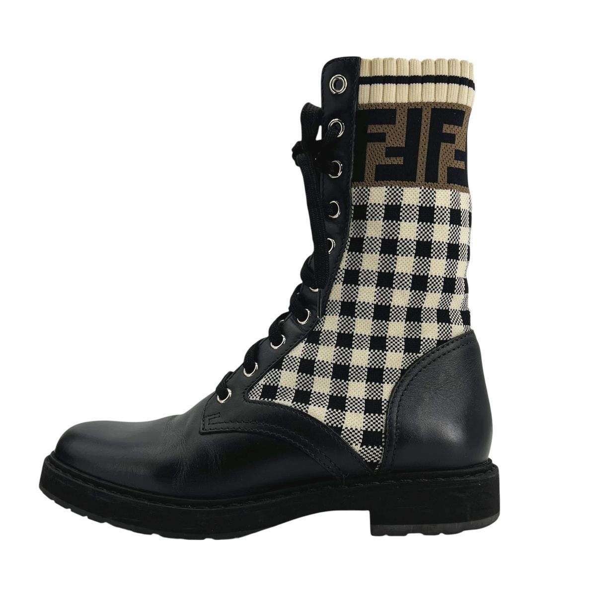 中古】 Fendi フェンディ ロココ ストレッチファブリック バイカー