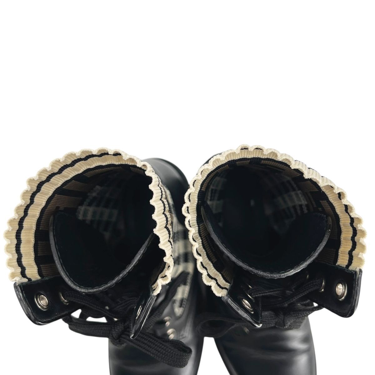 中古】 Fendi フェンディ ロココ ストレッチファブリック バイカー