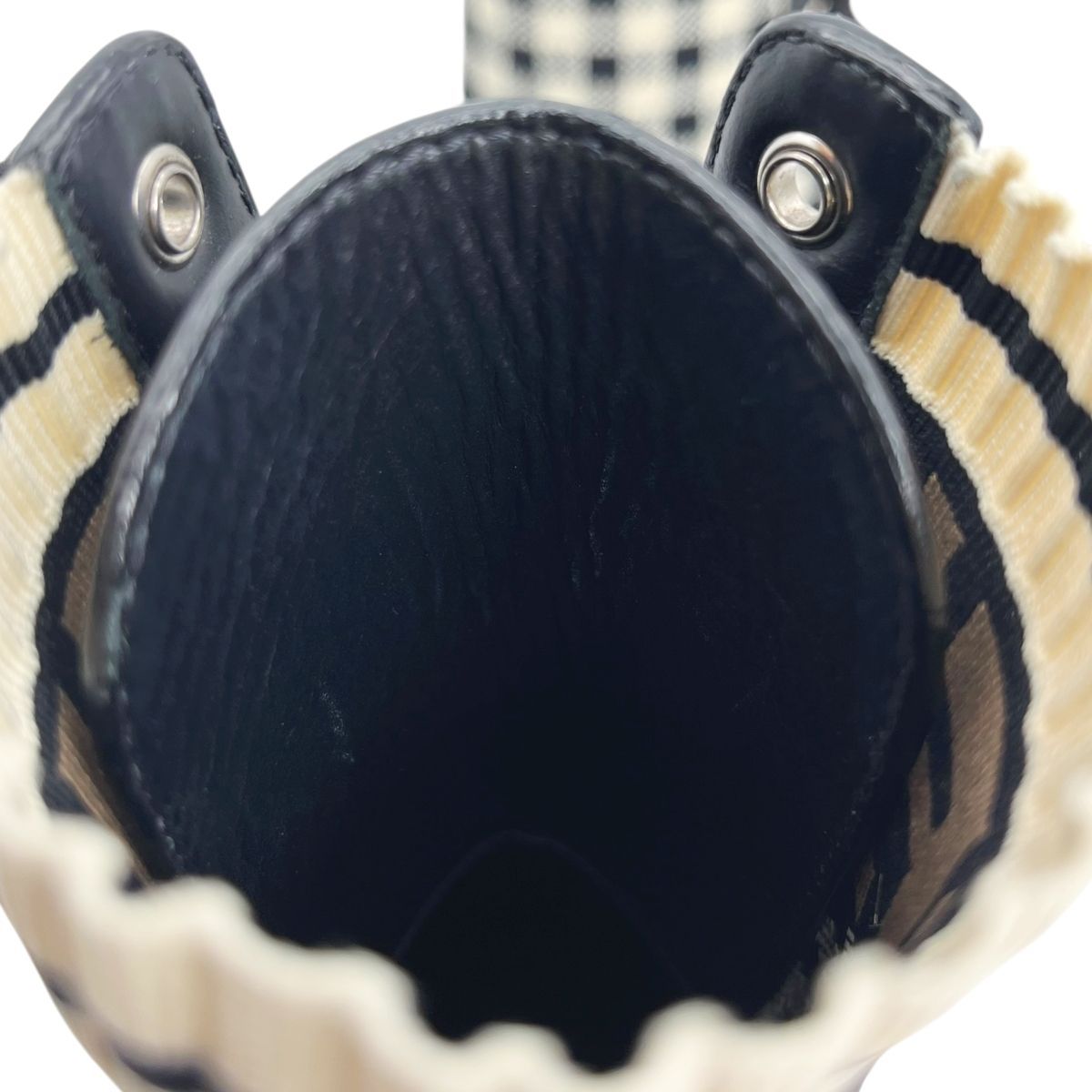中古】 Fendi フェンディ ロココ ストレッチファブリック バイカー