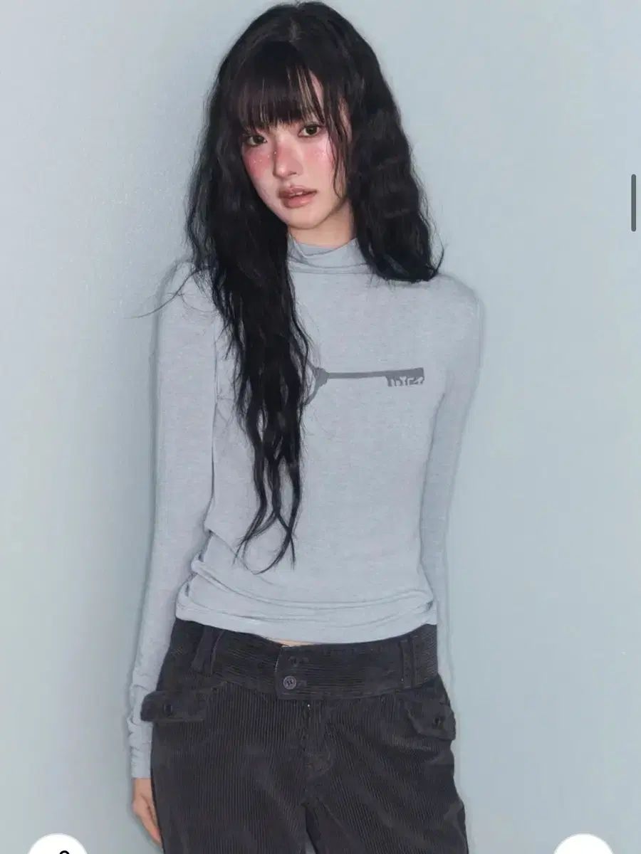 ミレコ FLOWER LOW CODUROY PT CHARCOAL コデュロイ