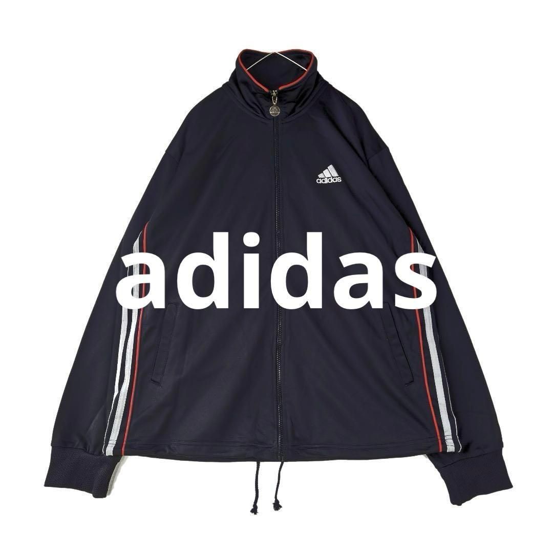 90s　adidas アディダス　トラックジャケット　刺繍　ワンポイント 90s 古着adidas アディダストラックジャケット刺繍ワンポイント