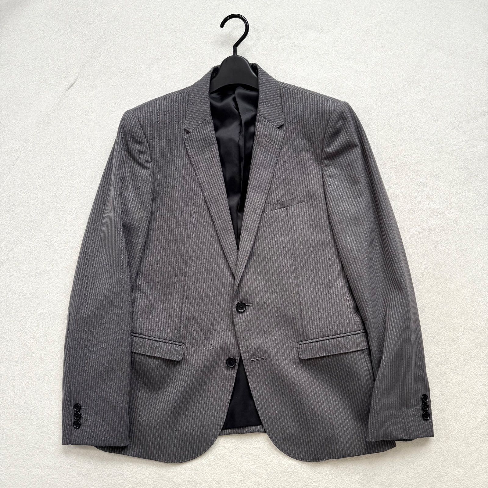 極美品未使用級・AB6✨タカキュー ストライプ スーツ セットアップ