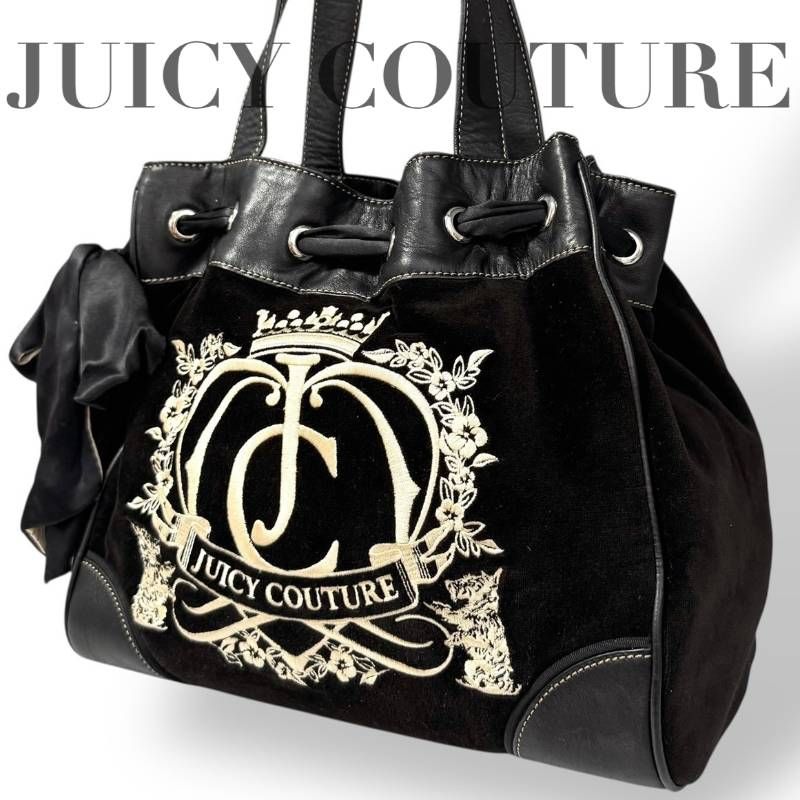 希少☆JUICY COUTURE ジューシークチュール☆トートバッグ y2k ロゴ 鏡