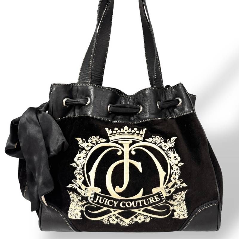 希少☆JUICY COUTURE ジューシークチュール☆トートバッグ y2k ロゴ 鏡