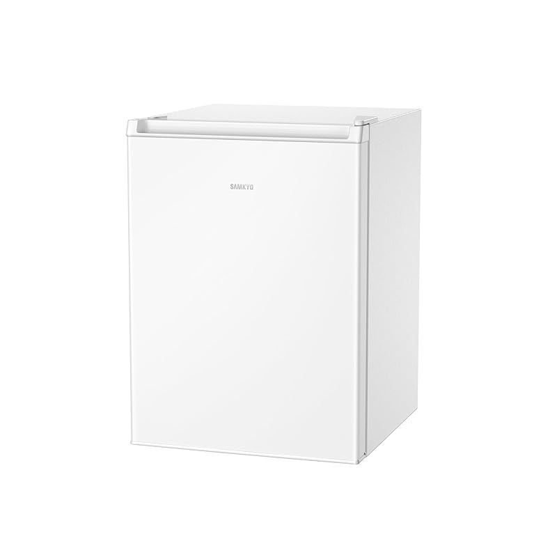 SAMKYO 冷蔵庫 小型 65L 幅44.4cm スリム 一人暮らし 右開き 1ドア 直