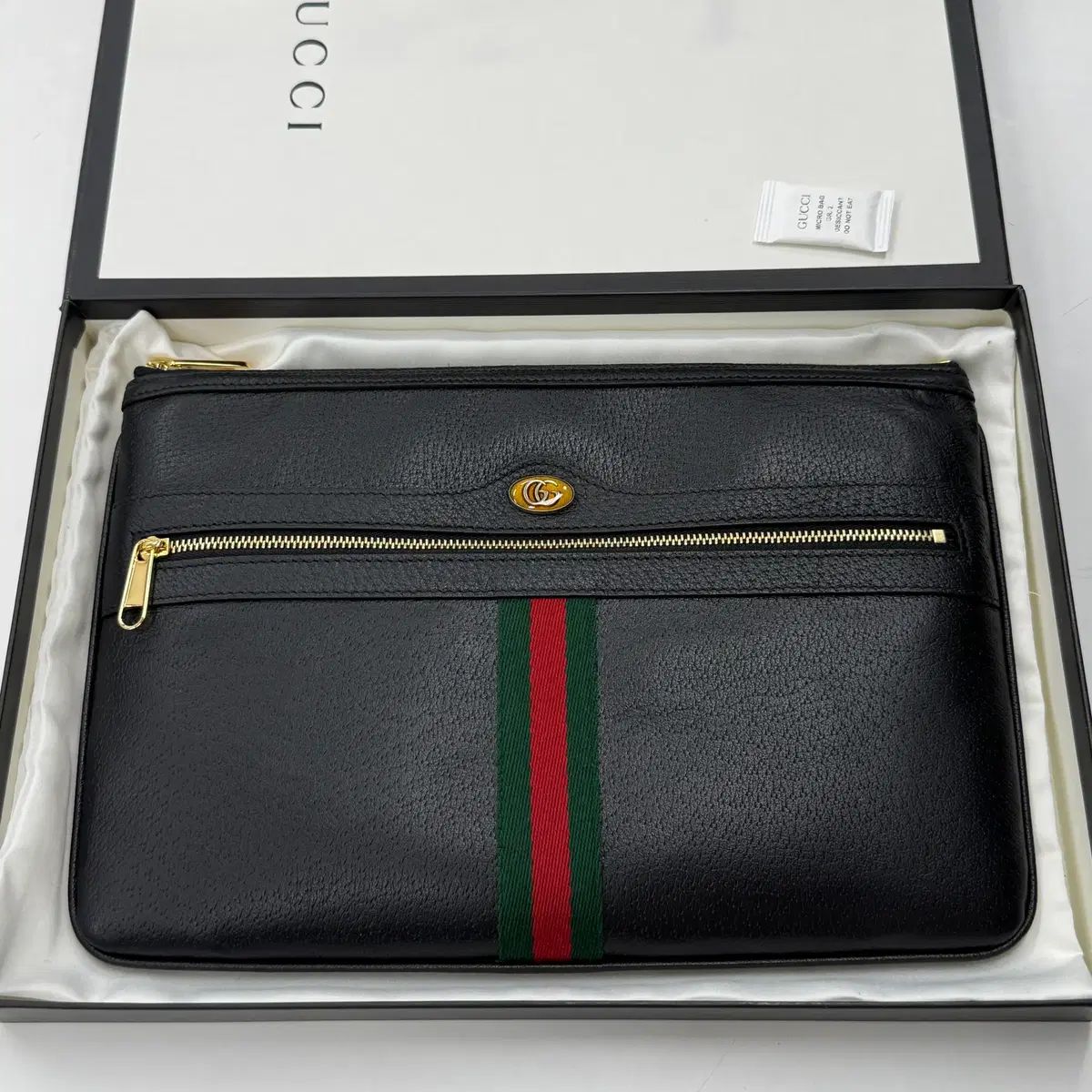 OS グッチ オフィディア クラッチバッグ ブラック